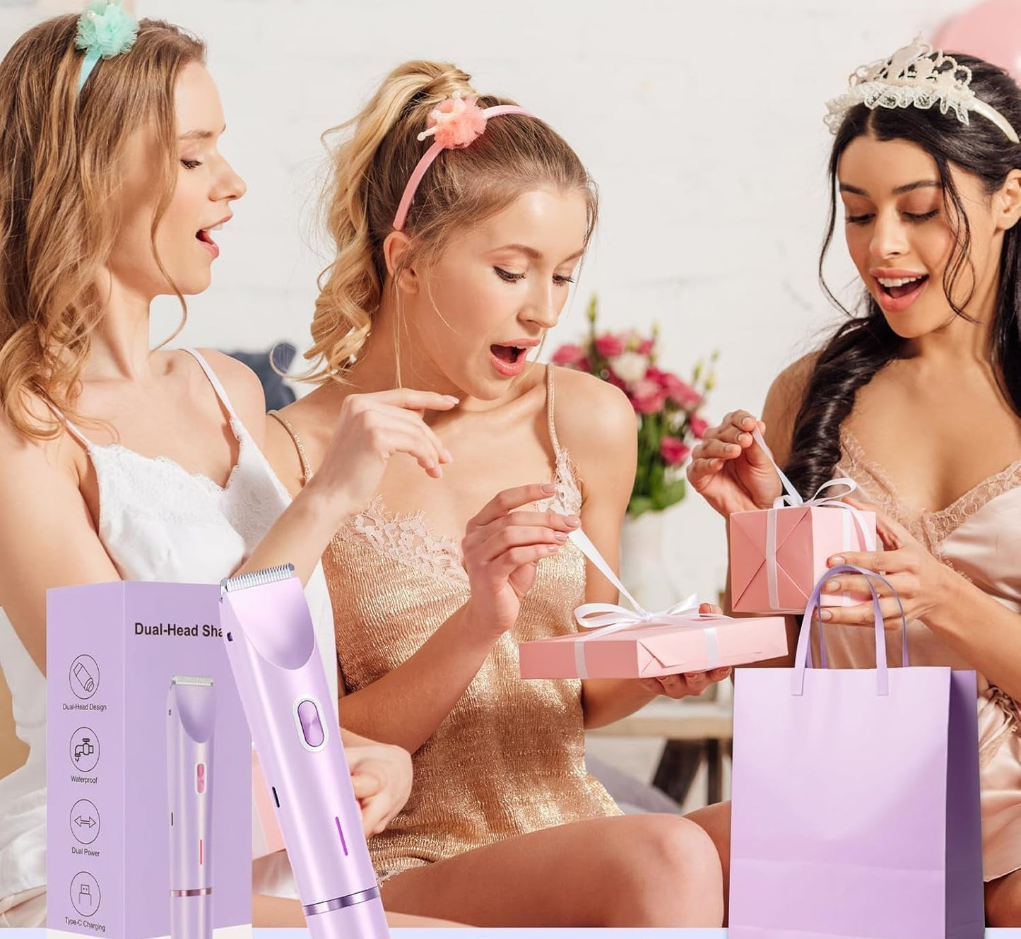 2’si 1 Arada Ağrısız Bikini Bölgesi Tıraş Makinesi – Su Geçirmez & Hassas Ciltler İçin Uygun